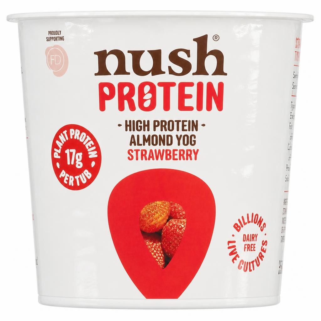 Nush Protein Strawberry Almond Yoghurt 350g