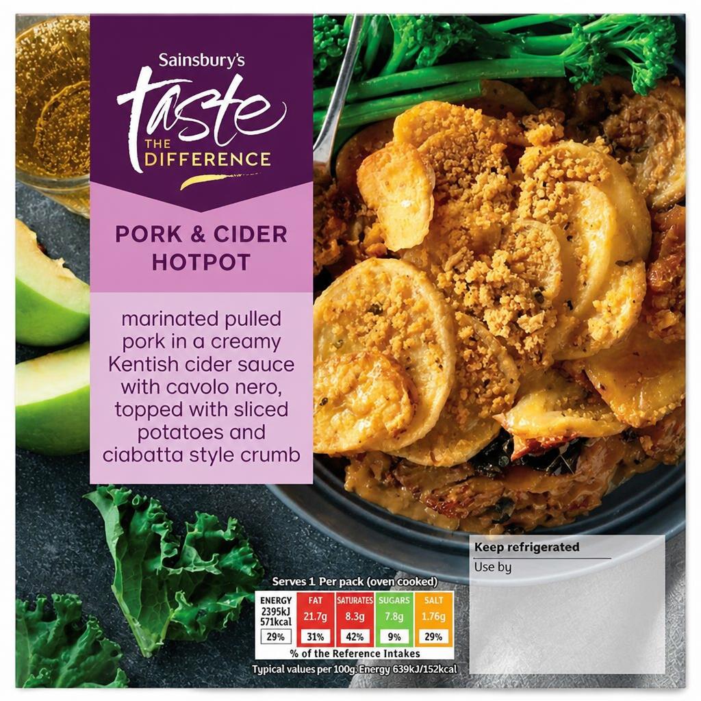 Sainsbury's Pork & Cider Hotpot, Taste the Difference 400g (Serves 1)