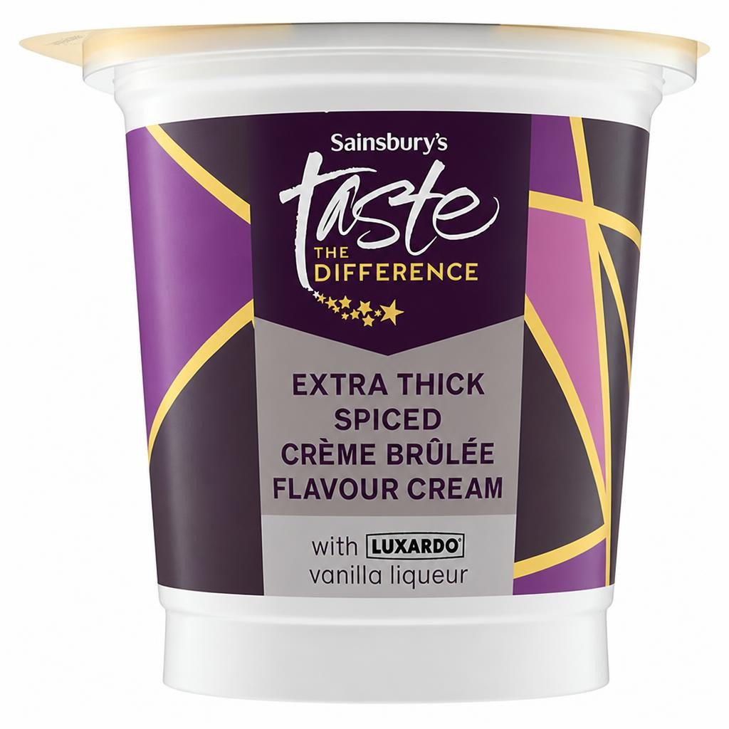 Sainsbury's Ex Thick Creme Brulee Cream, Taste the Difference 250ml