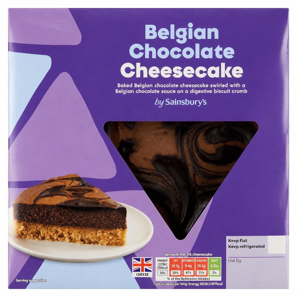 Sainsbury's Belgian Chocolate Cheesecake Dessert 500g