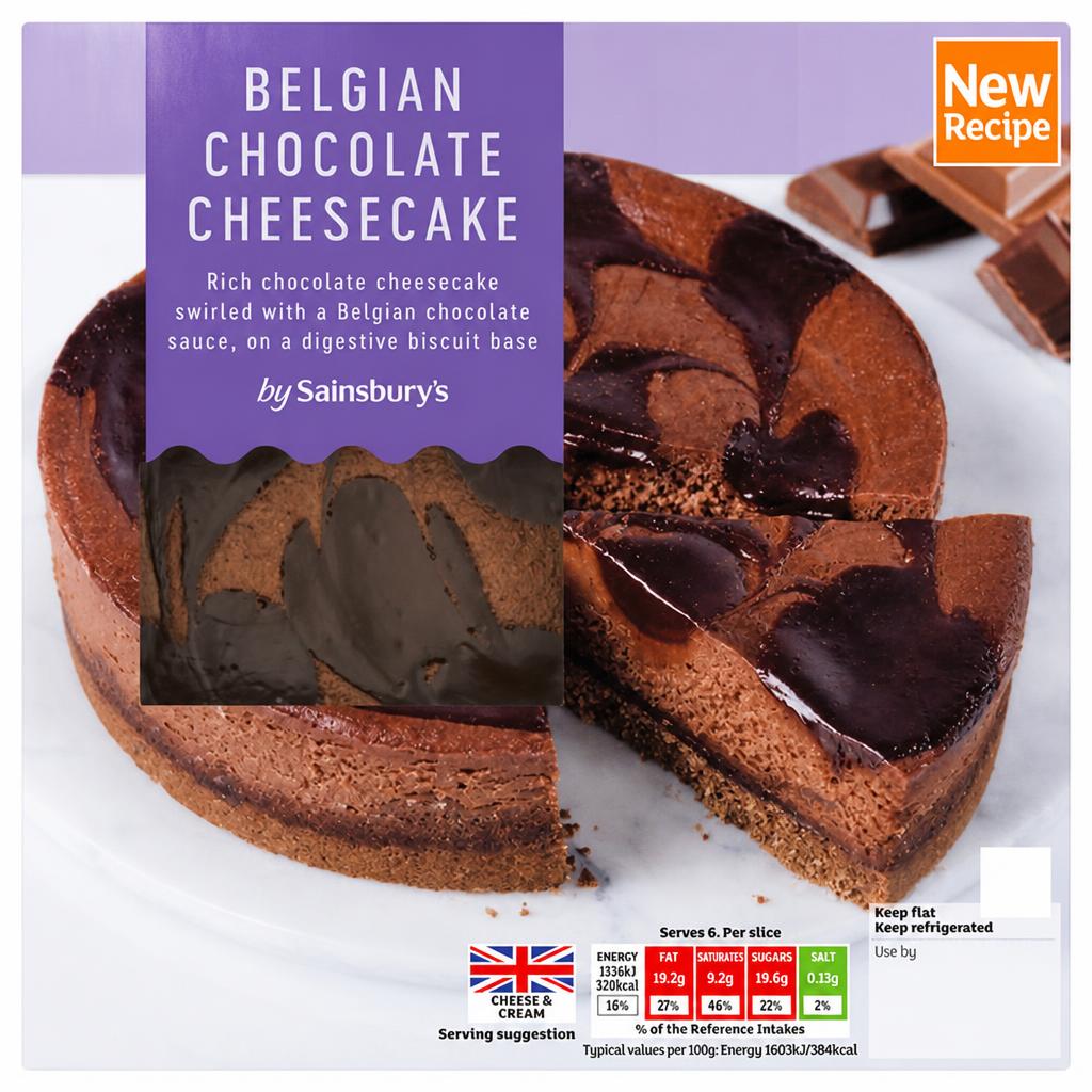Sainsbury's Belgian Chocolate Cheesecake Dessert 500g