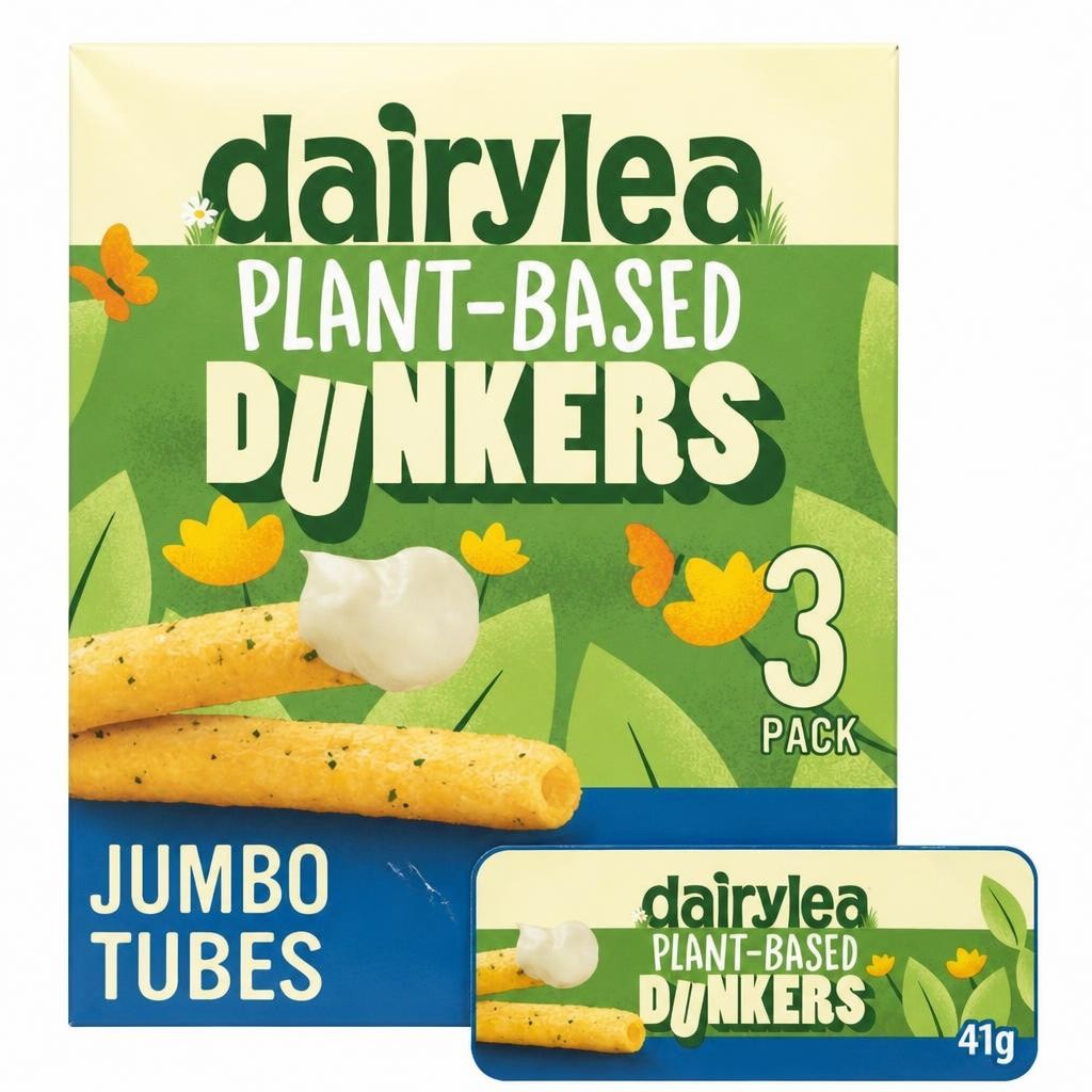 Dairylea Plant-Based Dunkers Jumbo Tubes Cheese Snacks Multipack 3 x 41g