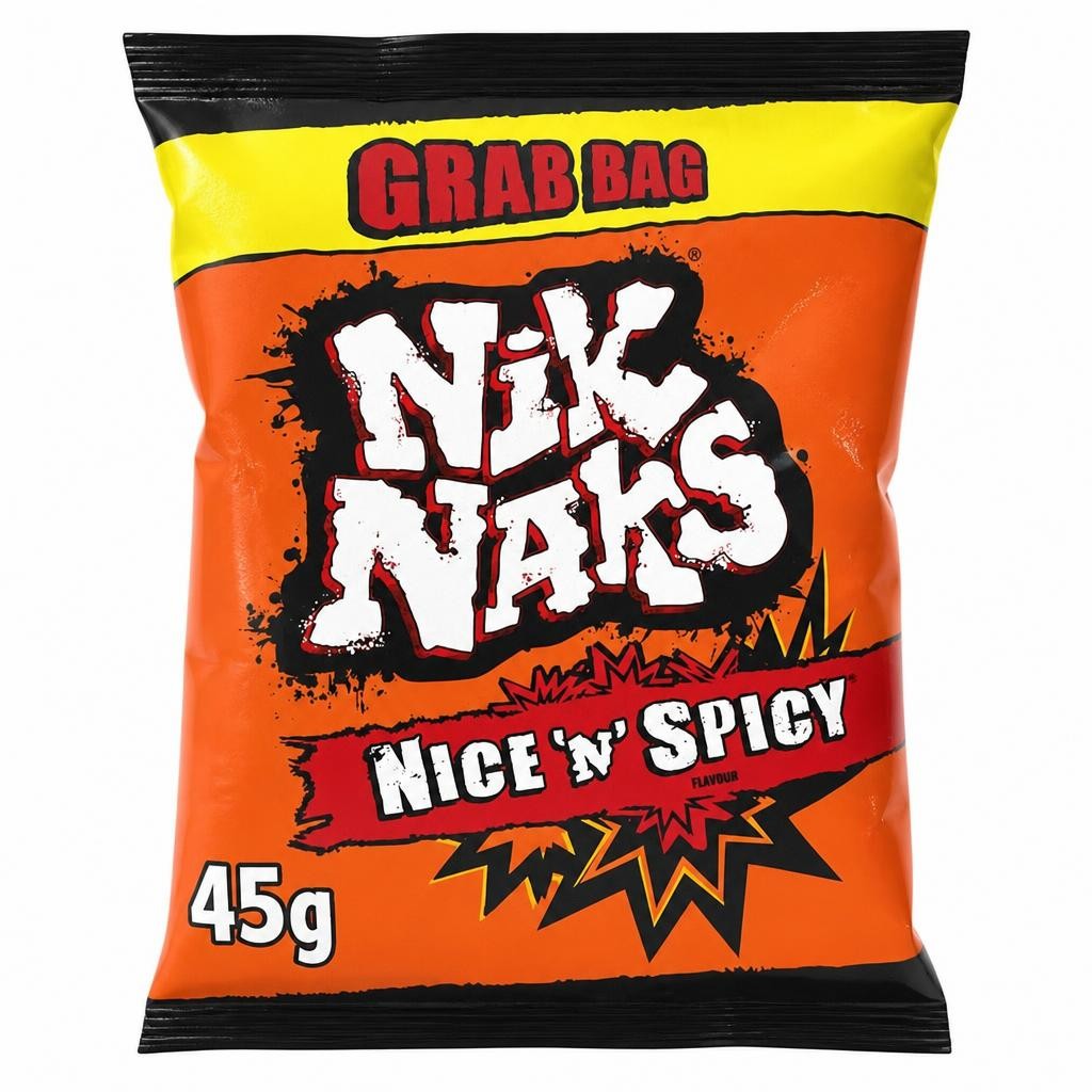 Nik Naks Nice N Spicy Grab Bag Crisps 45g