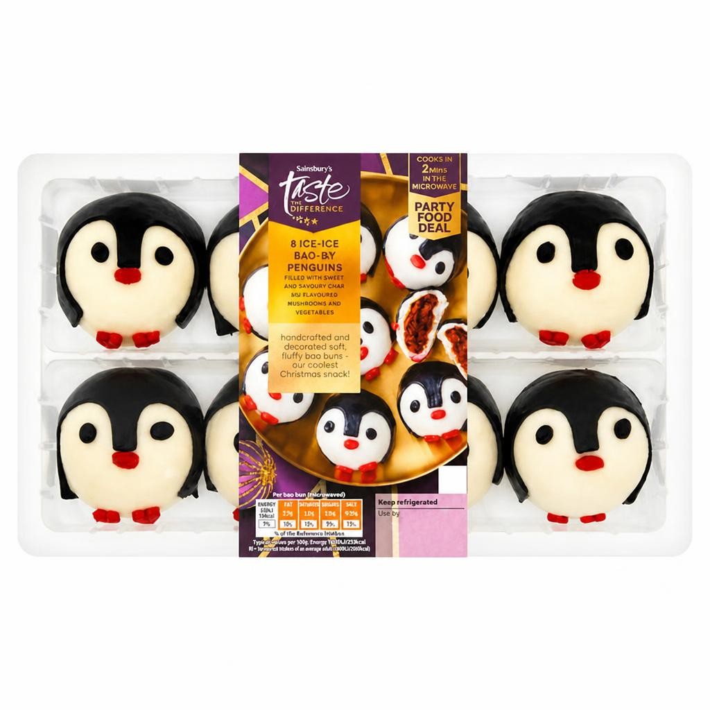 Sainsbury's Ice Ice Bao-by Penguins, Taste the Difference x8 280g