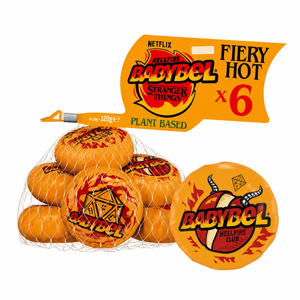 Babybel Mini Hellfire Fiery Hot Plant Based Snacks 6 x 20g