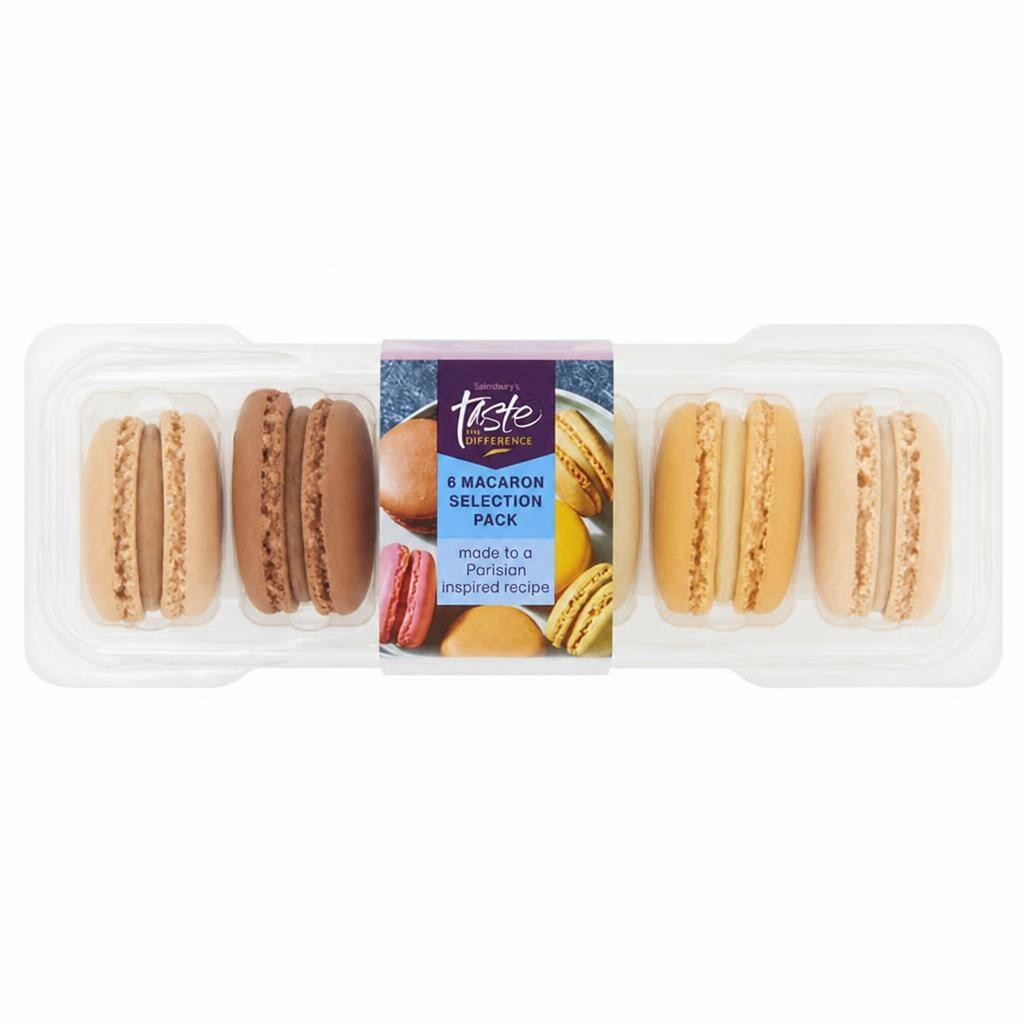 Sainsbury's Macarons Selection Pack, Taste the Difference x6 66g