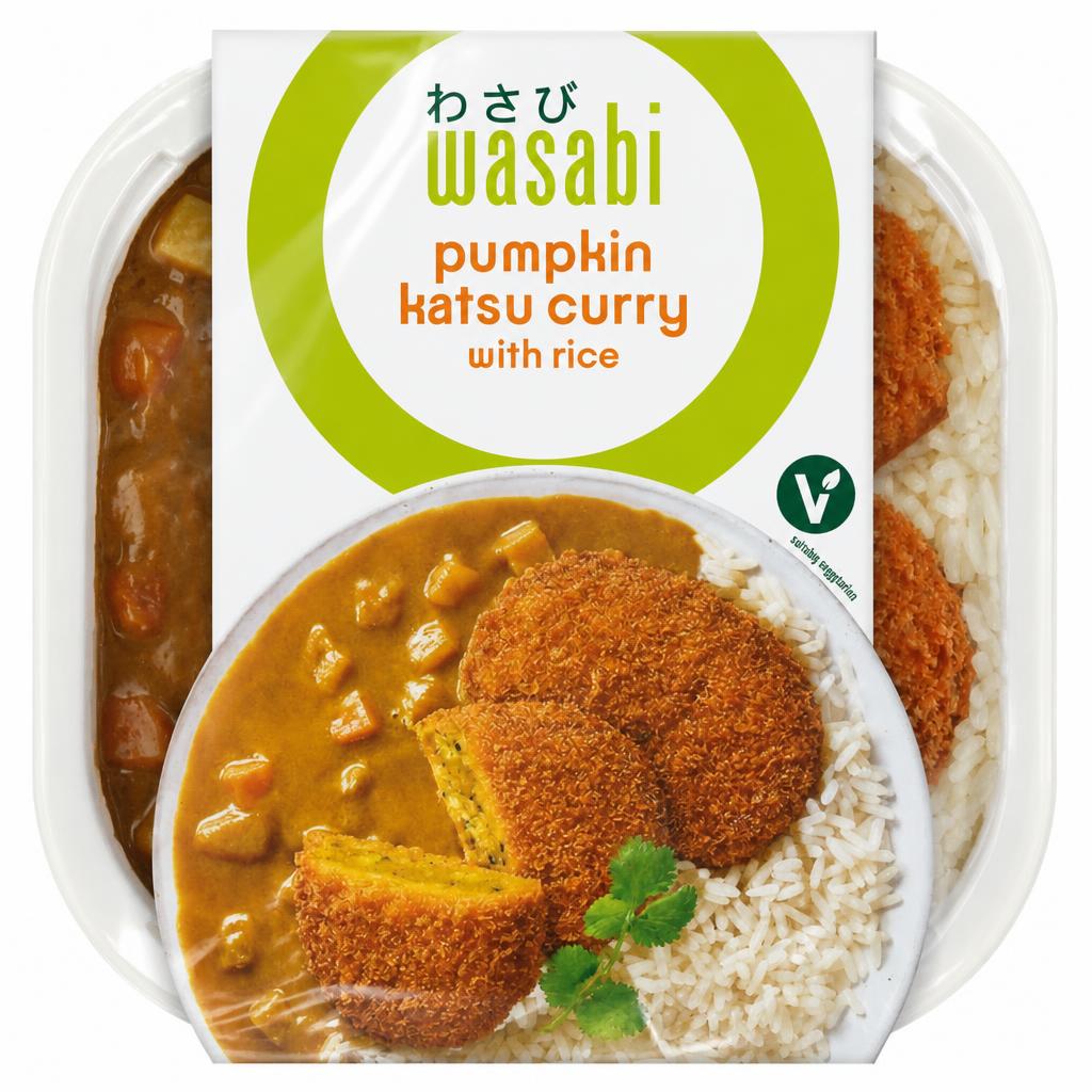 Wasabi Pumpkin Katsu Curry with Rice 450g
