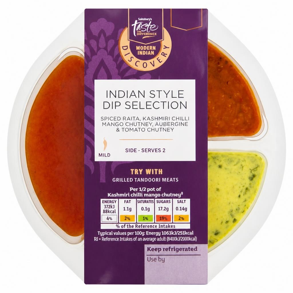 Sainsbury's Discovery 200g Indian Style Dip Selection, Taste the Difference
