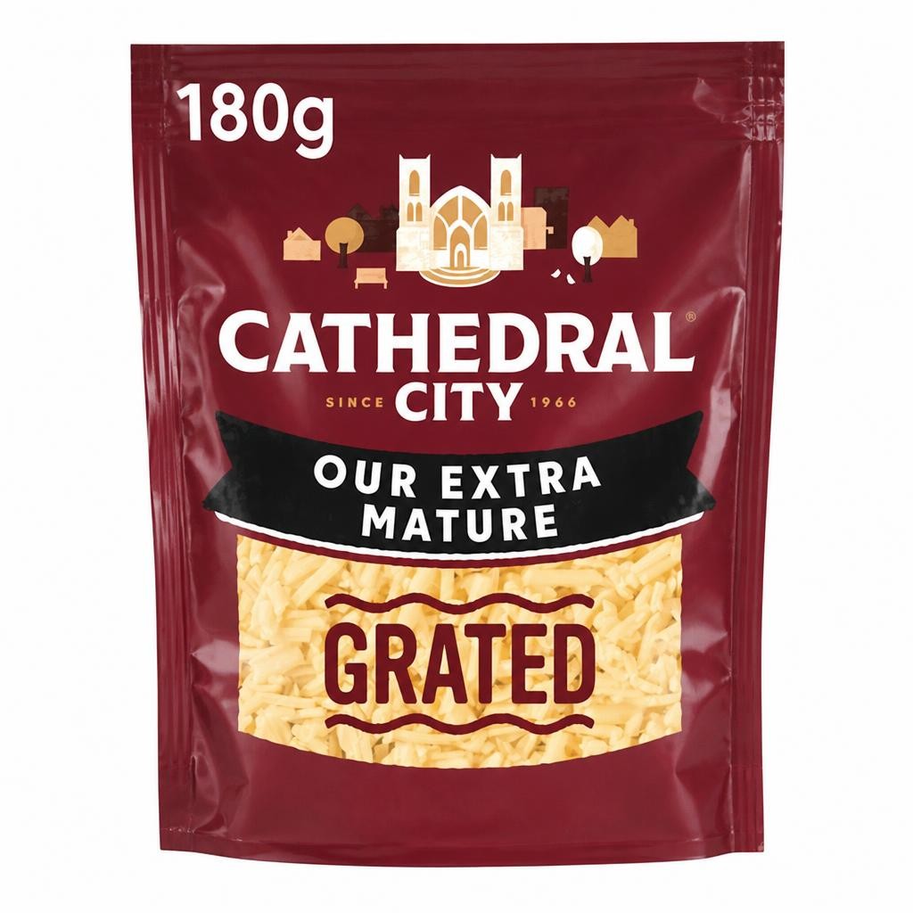 Cathedral City Grated Extra Mature Cheddar Cheese 180g