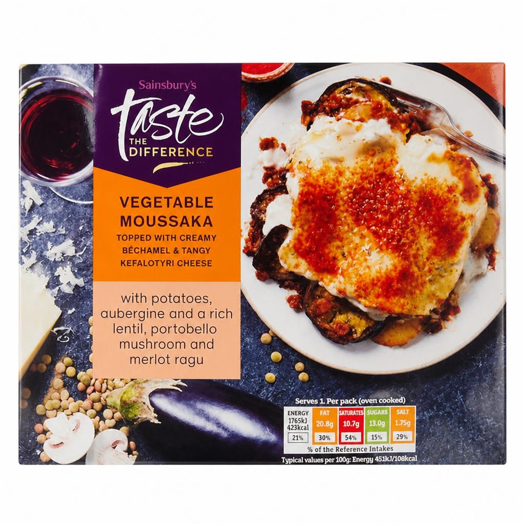 Sainsbury's Vegetable Moussaka, Taste the Difference 400g (Serves 1)