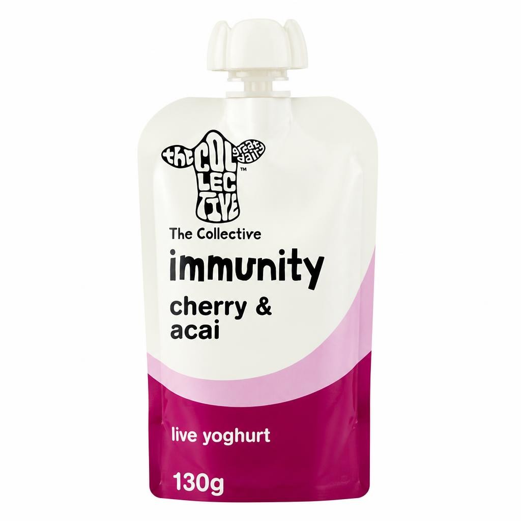 The Collective 130g Immunity Cherry & Acai Yoghurt Pouch