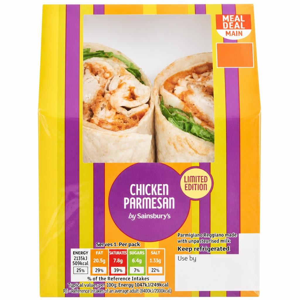 Sainsbury's Chicken Parmesan Wrap, Limited Edition