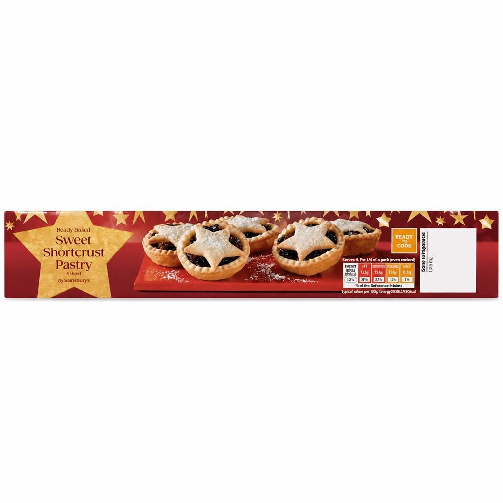 Sainsbury's Sweet Shortcrust Pastry Sheet x1 320g