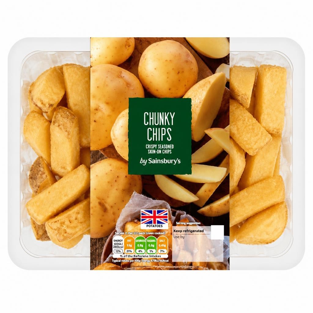 Sainsbury's Chunky Chips 450g