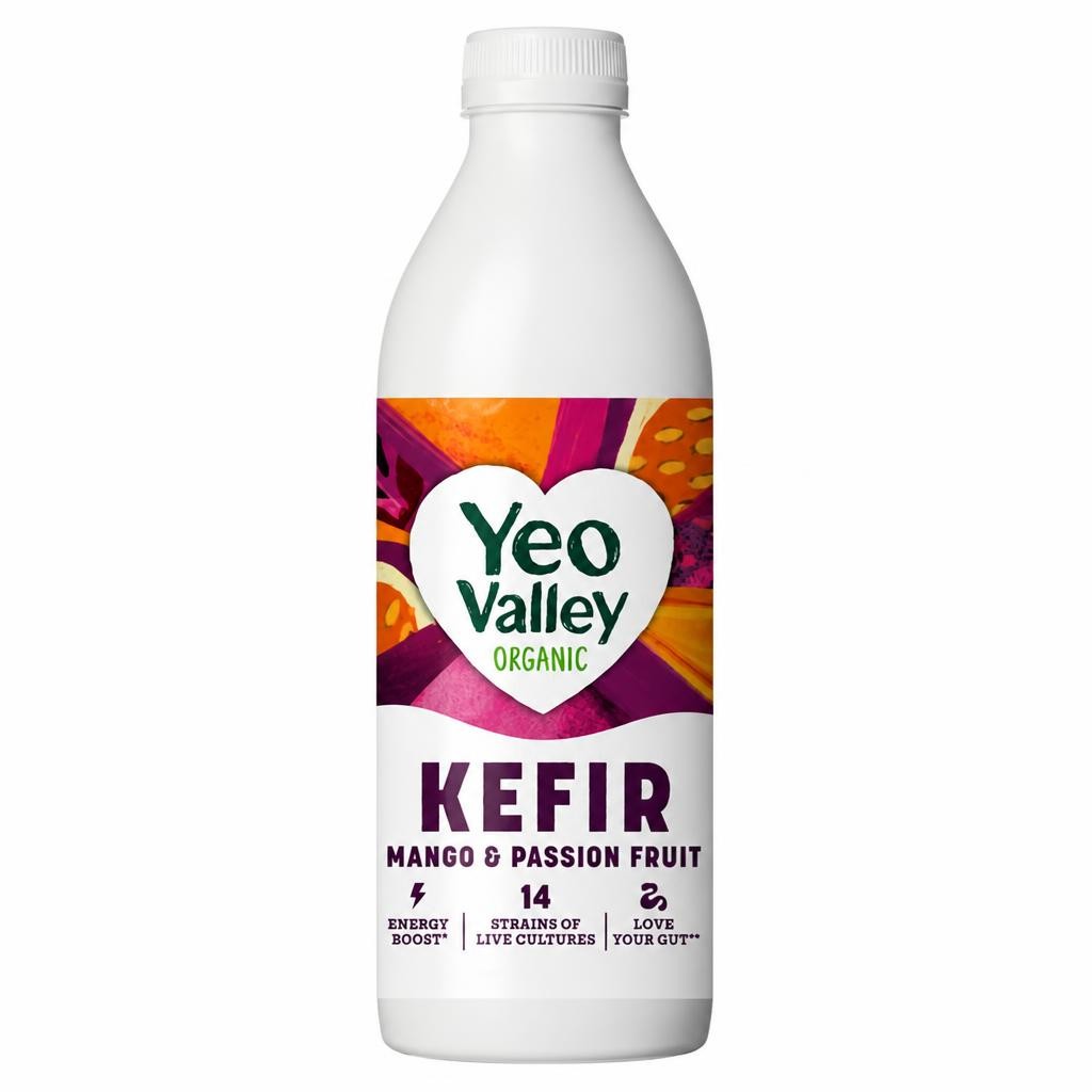 Yeo Valley Organic Kefir Mango & Passion Fruit 1L