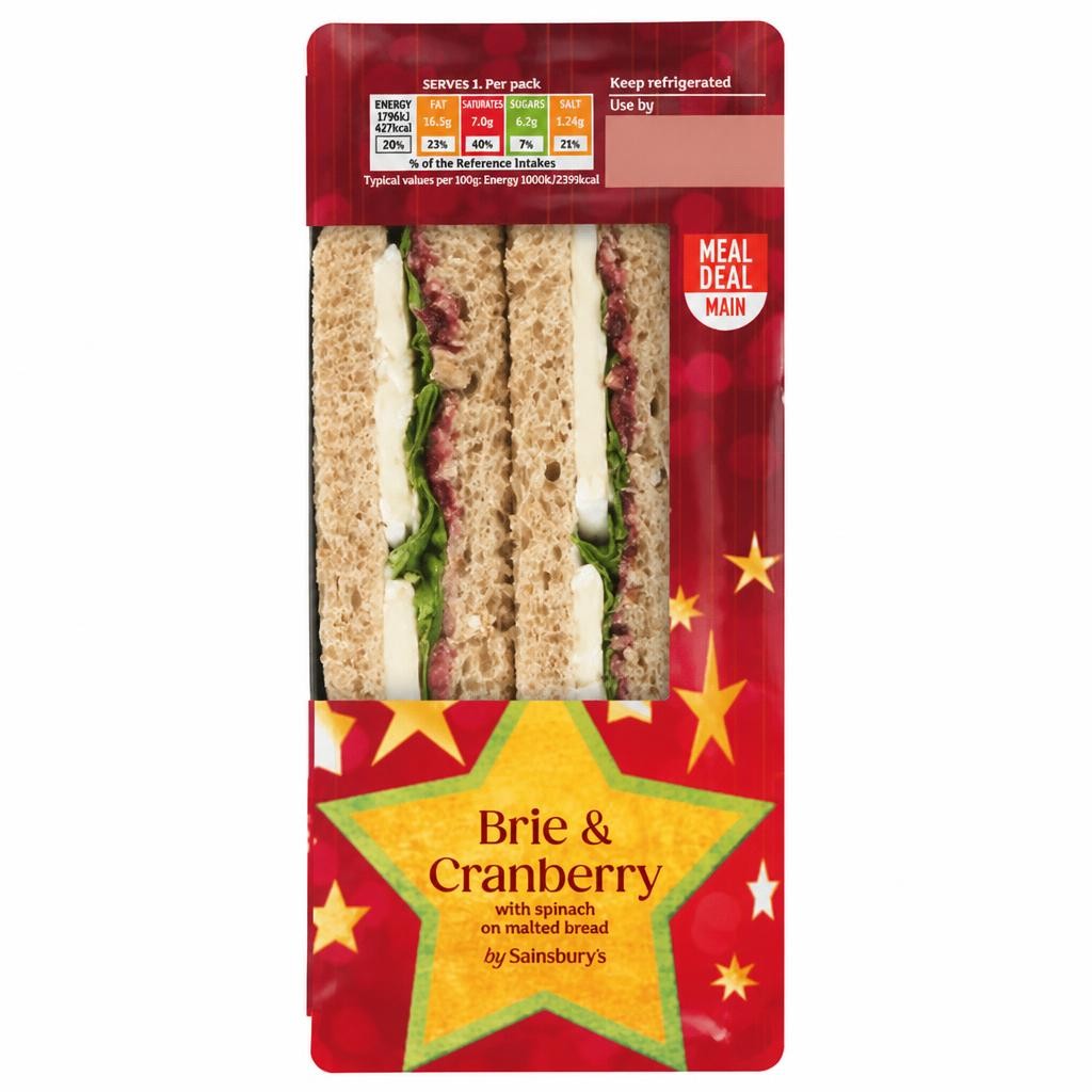 Sainsbury's Brie & Cranberry Sandwich