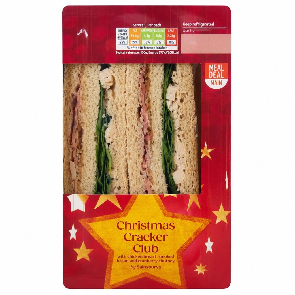 Sainsbury's Christmas Cracker Club Sandwich