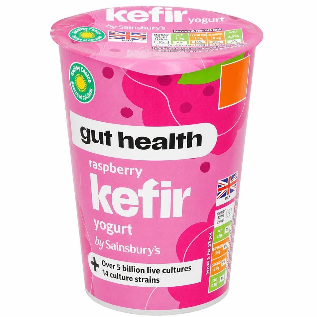 Sainsburys Kefir Raspberry Yogurt 450g