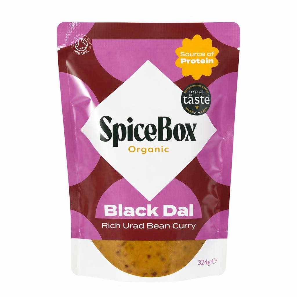 SpiceBox Organic Black Dal Rich Urad Bean Curry 324g