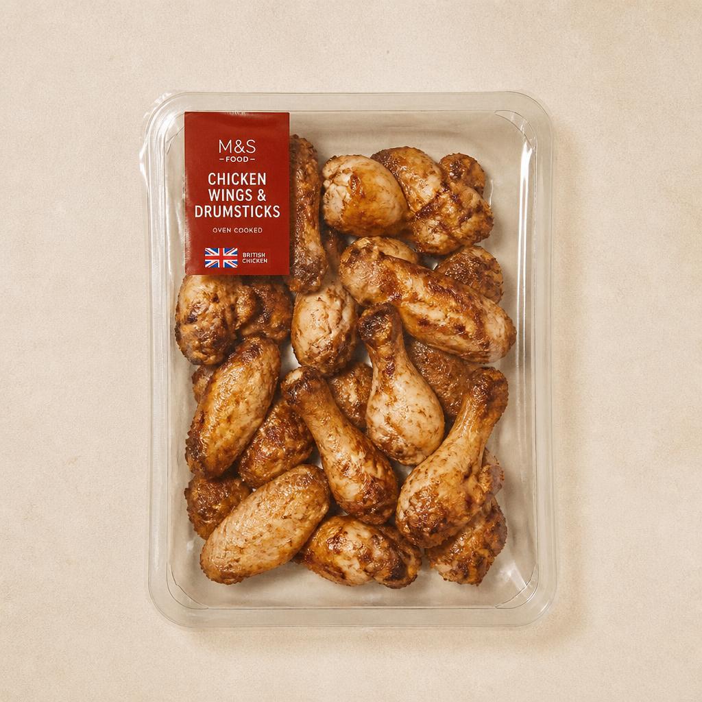 Sainsbury's 1.65kg Cooked Chicken Wings and Drumsticks Sharing Platter