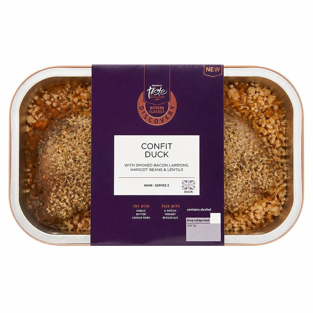 Sainsbury's Discovery 650g Confit Duck, Taste the Difference