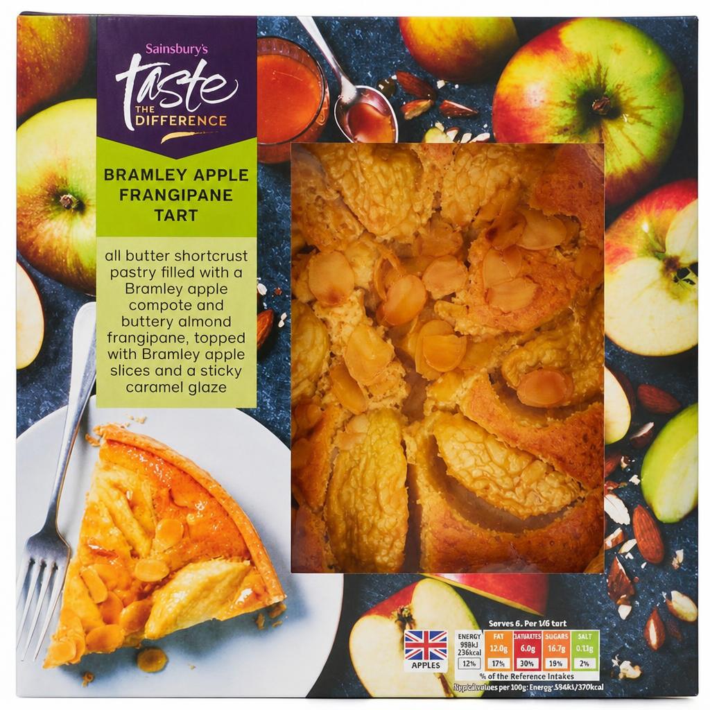 Sainsbury's Bramley Apple Frangipane Tart , Taste the Difference 430g