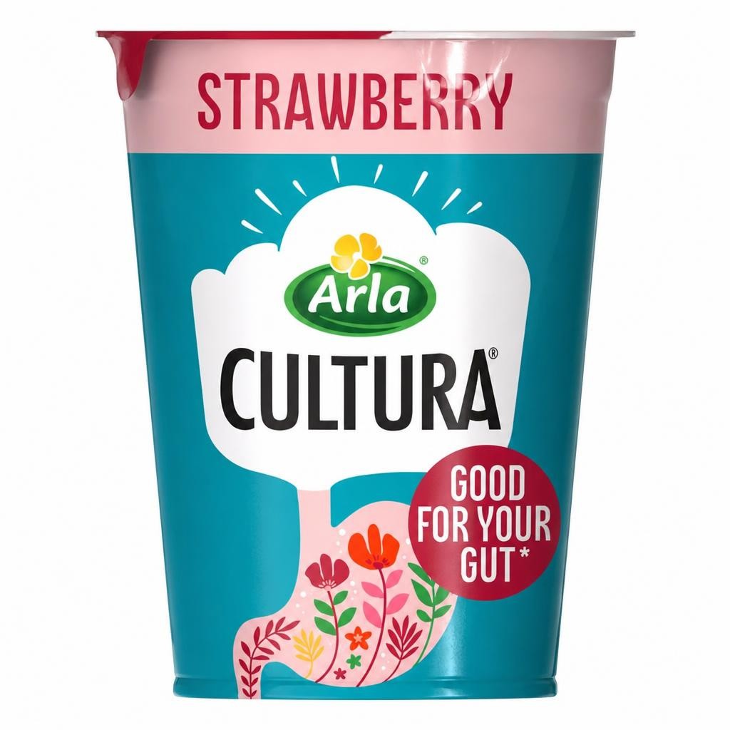 Arla Cultura Strawberry Gut Health Yogurt 450g