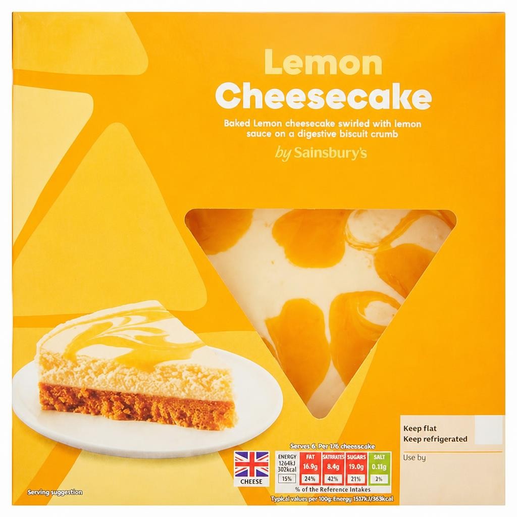 Sainsbury's Lemon Cheesecake, Summer Edition 500g