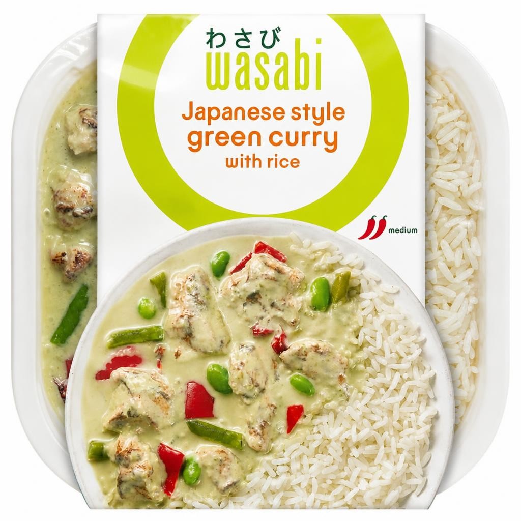 Wasabi Japanese Style Green Curry with Rice 450g