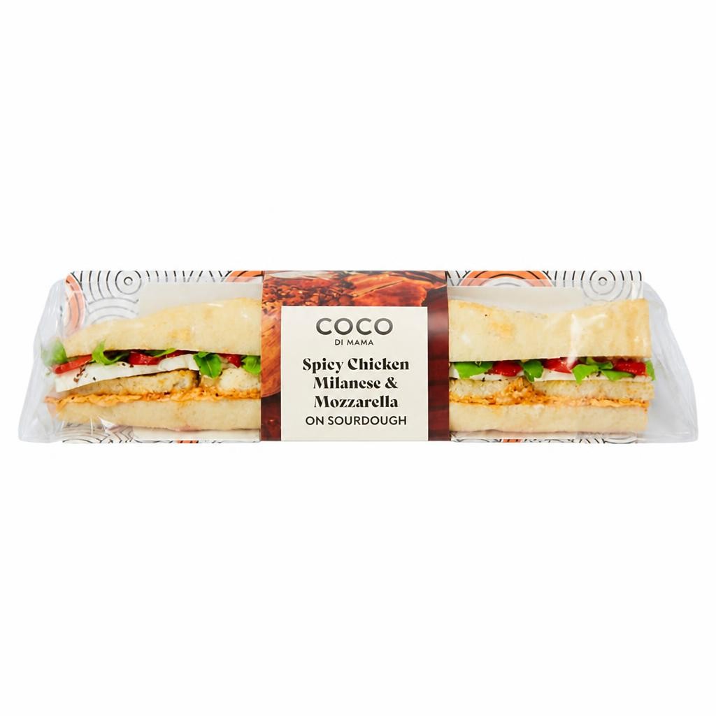 Coco di Mama Spicy Chicken Milanese & Mozzarella on Sourdough
