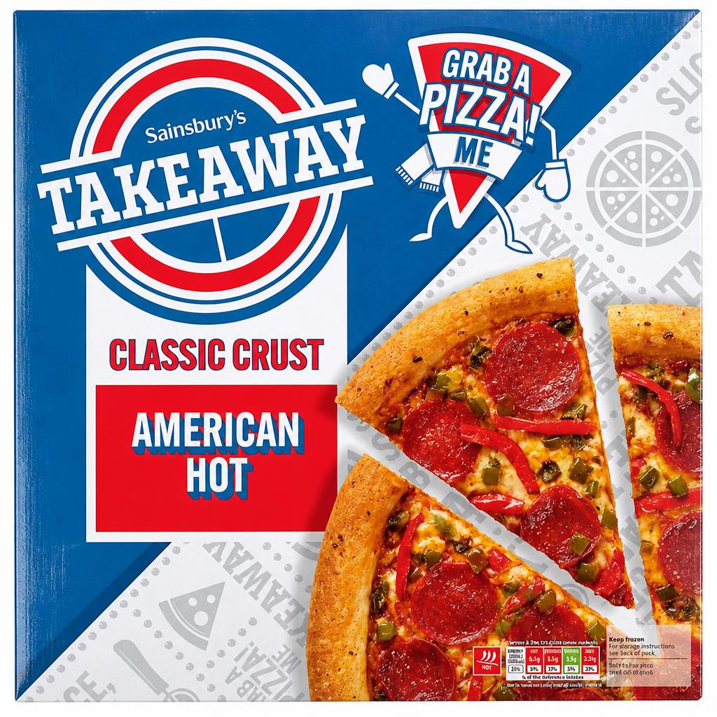 Sainsbury's Takeaway Fully Loaded American Hot Pizza 553g