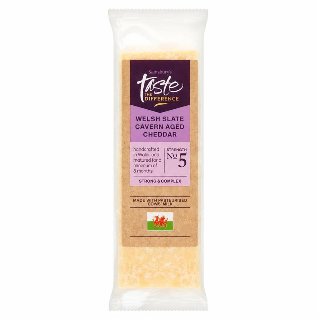 Sainsbury's Welsh Slate Cavern Aged Cheddar, Taste the Difference 200g