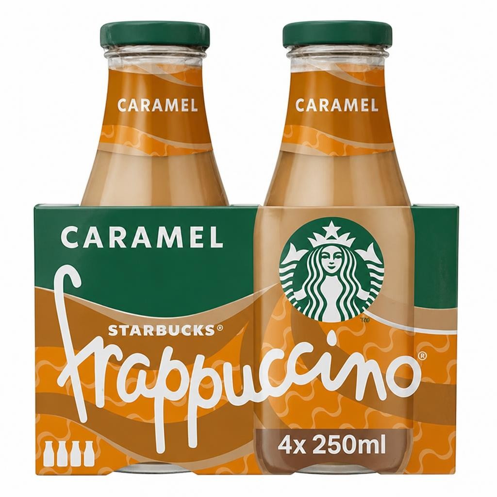 Starbucks Frappuccino Caramel Flavoured Milk Iced Coffee 4 x 250ml