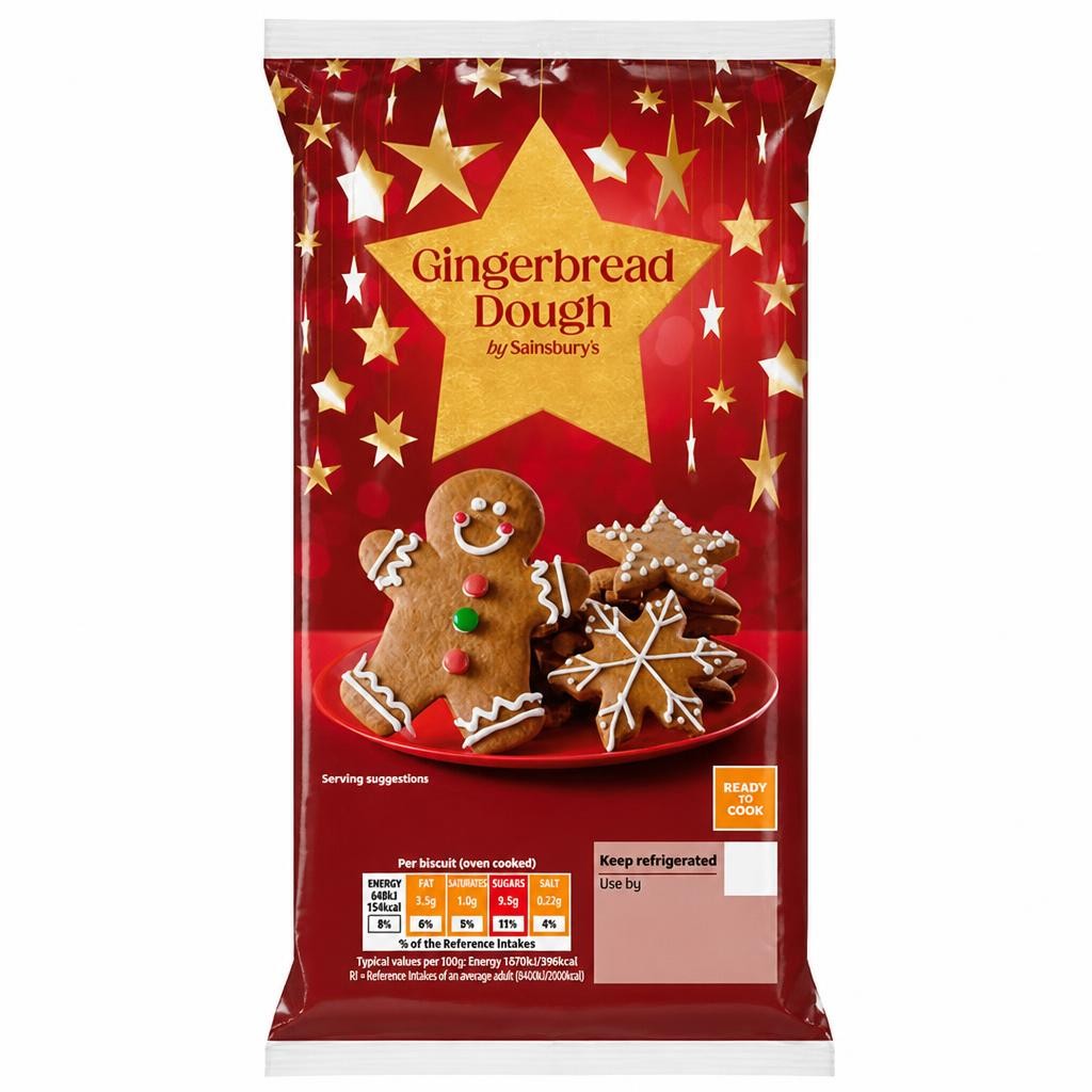 Sainsbury's Gingerbread Cookie Dough 350g