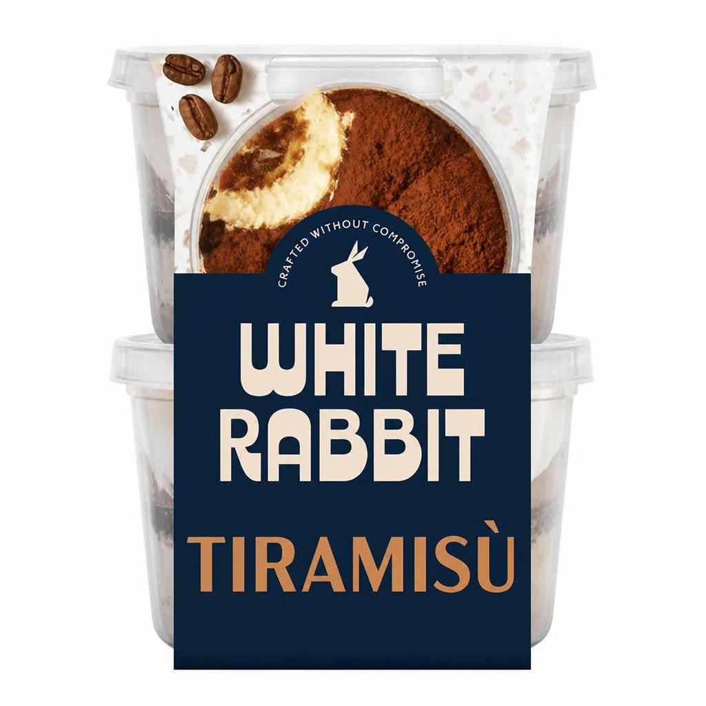 White Rabbit Gluten Free Classic Tiramisu 2 x 95g