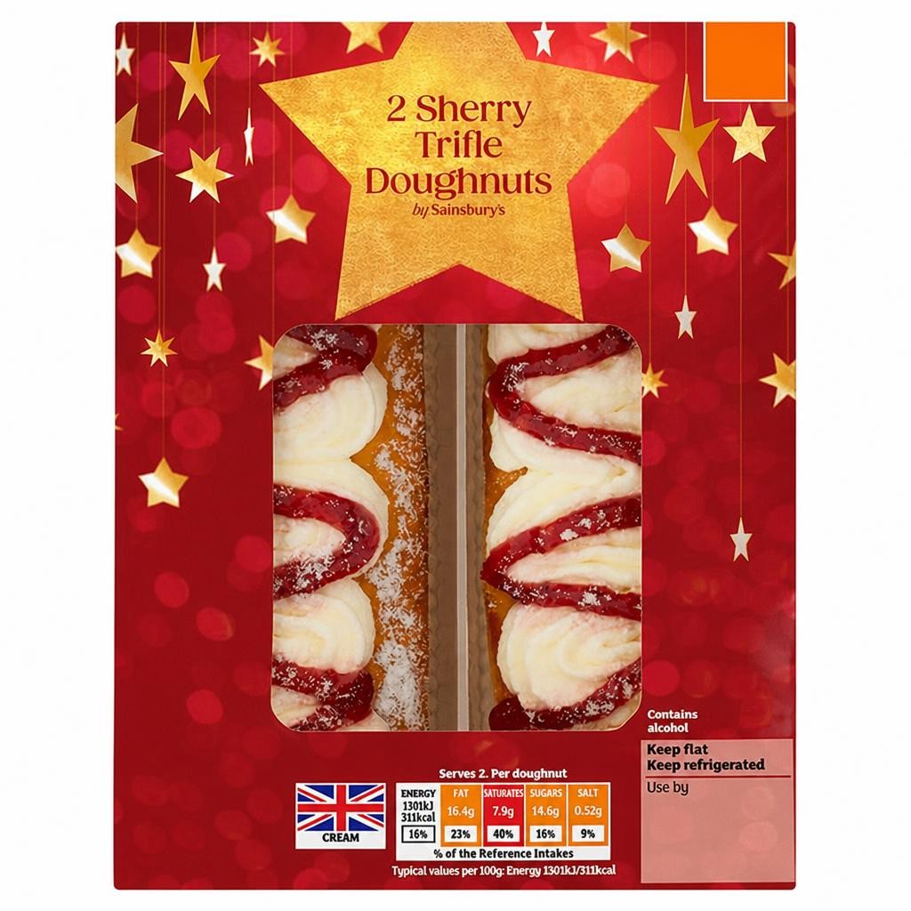 Sainsbury's Sherry Trifle Doughnuts