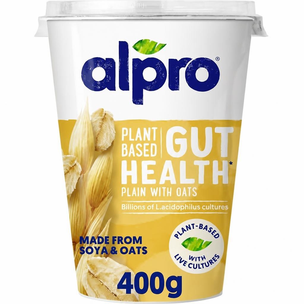 Alpro Gut Health Natural with Oats Dairy Free Yoghurt Alternative 400g