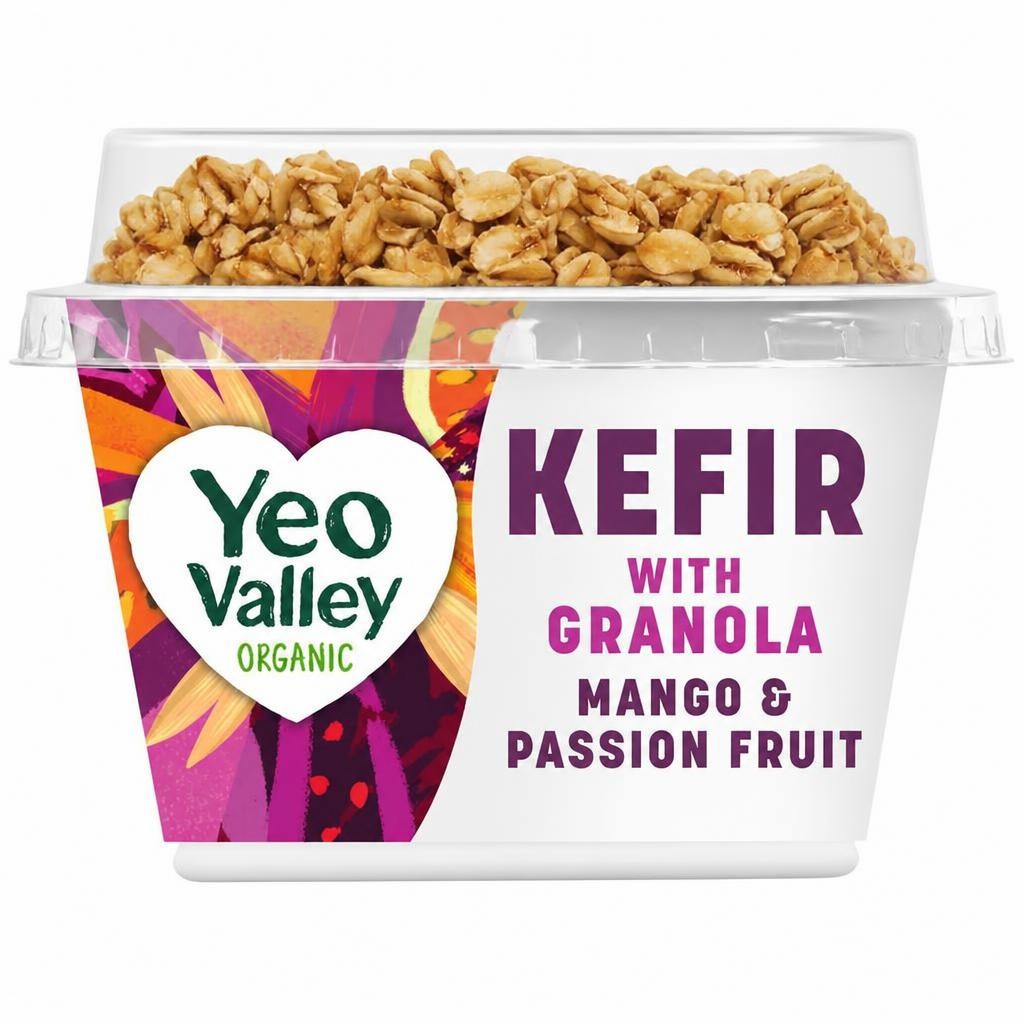 Yeo Valley Organic Kefir with Granola Mango & Passion Fruit 180g
