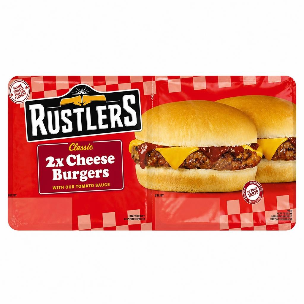 Rustlers Classic 2 Cheese Burger 222g