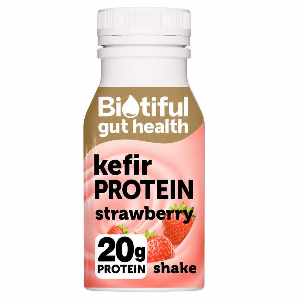 Biotiful Gut Health Strawberry Kefir High Protein Drink 330ml
