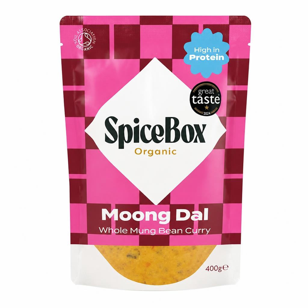 SpiceBox Organic Moong Dal Whole Mung Bean Curry 400g