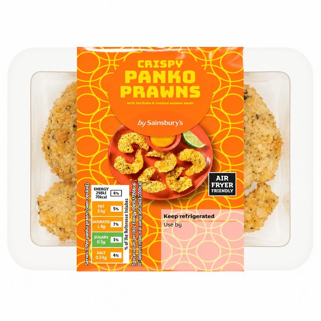 Sainsbury's Crispy Panko Prawns with Furikake & Toasted Sesame Seeds 96g