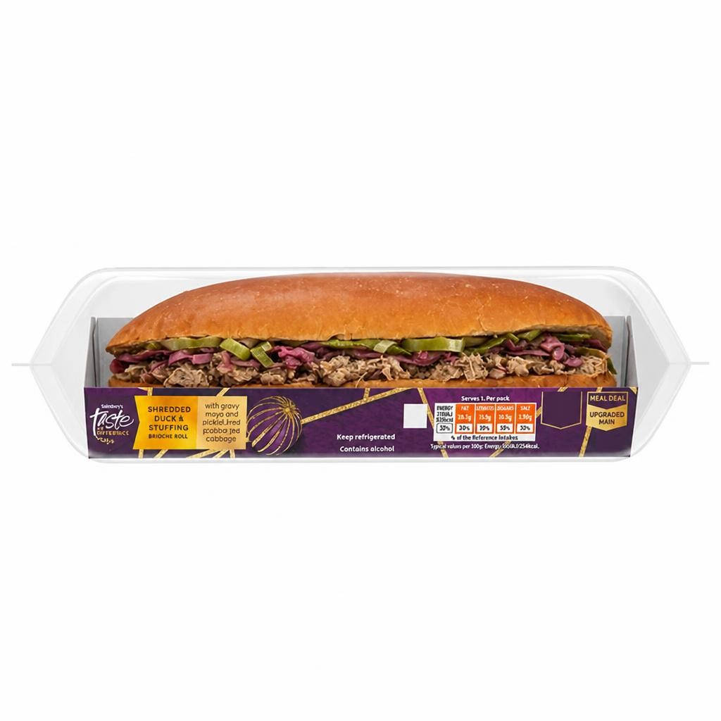 Sainsbury's Festive Duck Brioche Roll, Taste the Difference