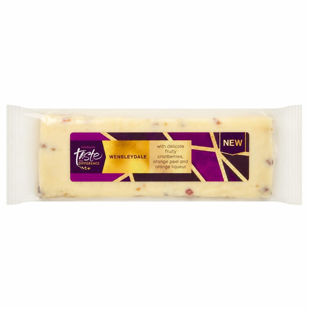 Sainsbury's Wensleydale Cranberry & Orange, Taste the Difference 200g