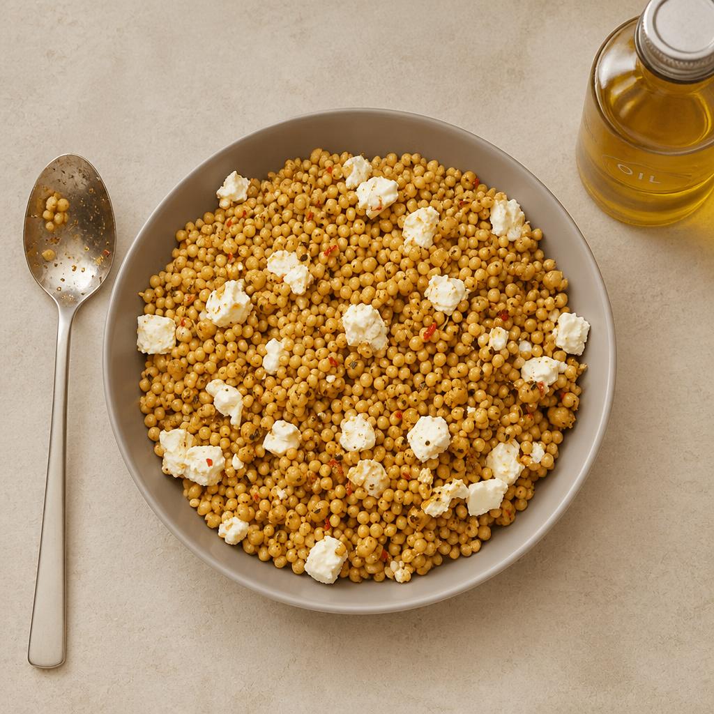 Sainsbury's Giant Couscous, Chickpea & Feta Salad Bowl, Taste the Difference 800g