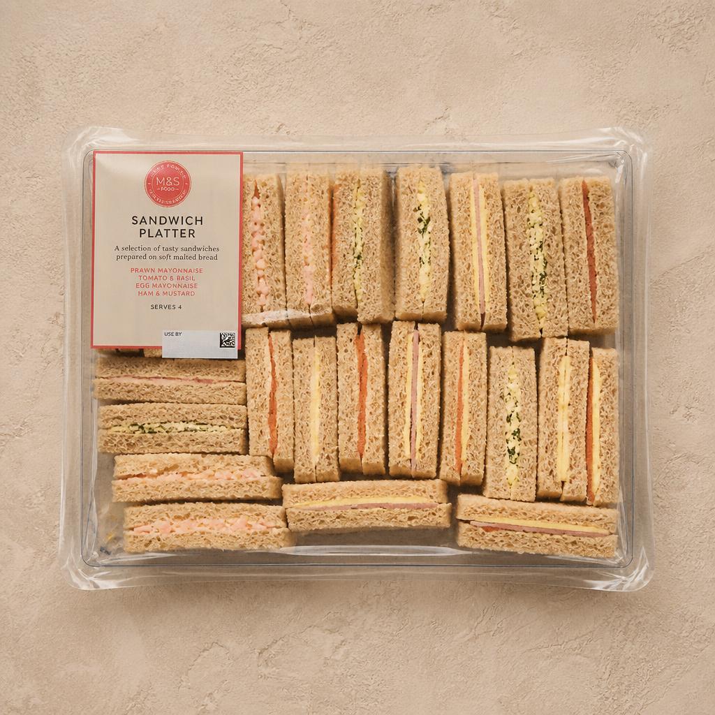 Sainsbury's Afternoon Tea Sandwich Platter (18 Fingers)