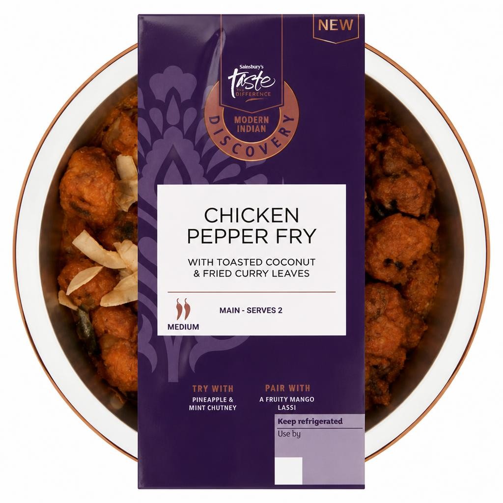Sainsbury's Discovery Chicken Pepper Fry, Taste the Difference 400g