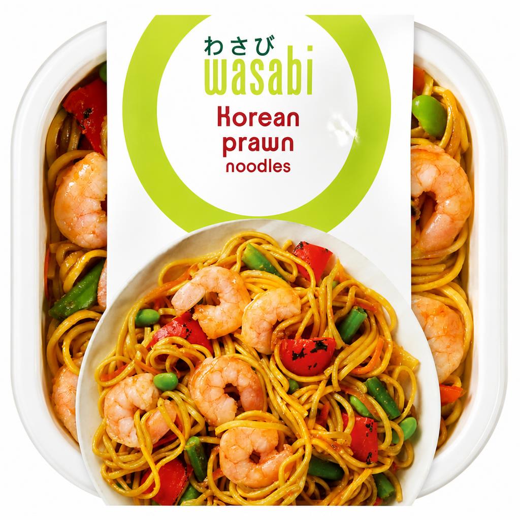 Wasabi Korean Prawn Noodles 400g