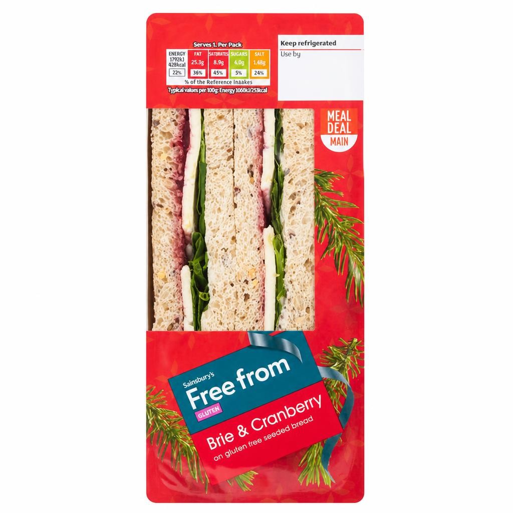 Sainsbury’s Free From Brie & Cranberry Sandwich