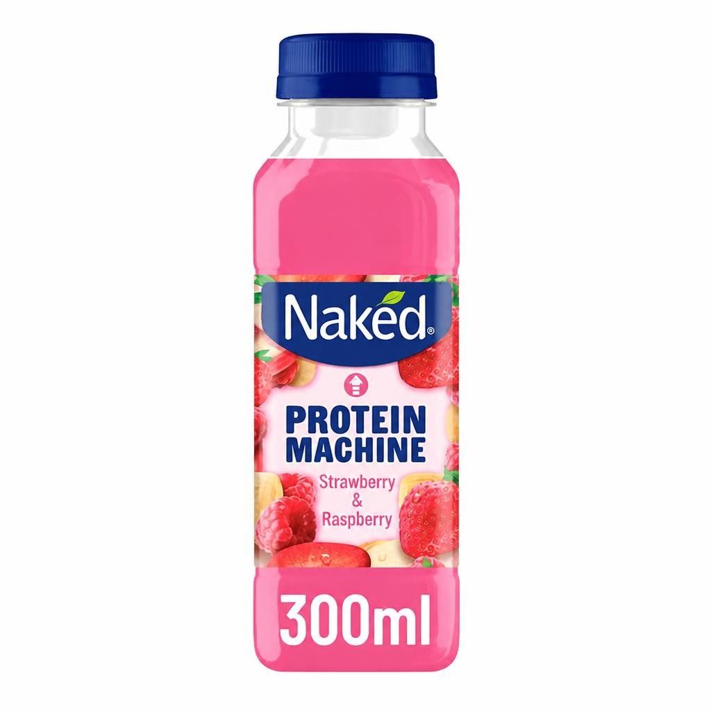 Naked Protein Machine Strawberry & Raspberry Smoothie 300ml